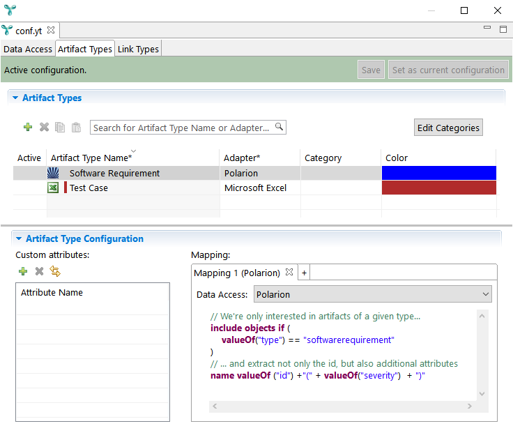 Traceability For Polarion And Source Code